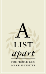A List Apart, for people who make websites.