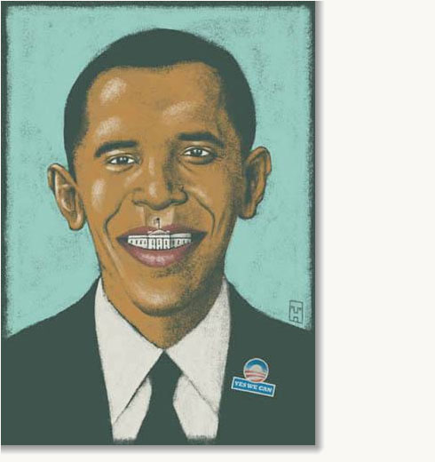 Bad Paintings of President Obama