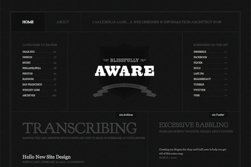 Blissfully Aware site redesign.